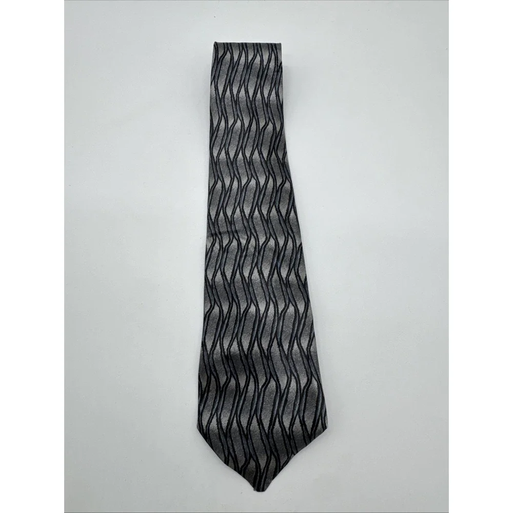 Robert Talbott Silk Tie Silver Gray Luxury Designer Nordstrom USA‎